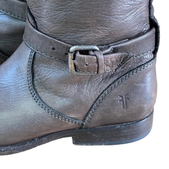 Frye Phillip Riding Brown Leather Boot - Picture 4 of 16